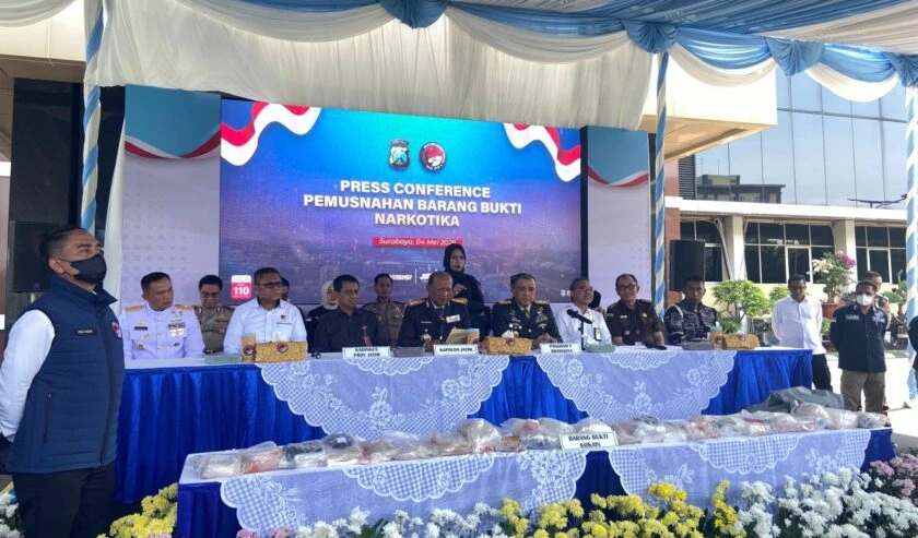 Polda Jatim Musnahkan 22 Kg Kokain, Ungkap Pola Baru Peredaran Narkoba