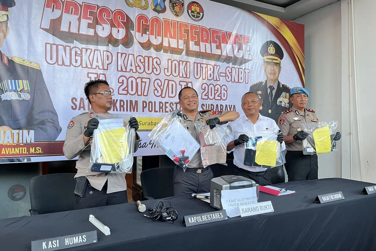 Polrestabes Surabaya Bongkar Sindikat Joki UTBK, Tarif Capai Rp700 Juta