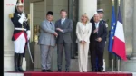 Prabowo Disambut Macron di Istana Élysée Paris, Bahas Hubungan Bilateral Indonesia-Prancis