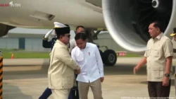 Prabowo Subianto tiba di Halim Perdanakusuma usai lawatan ke Prancis