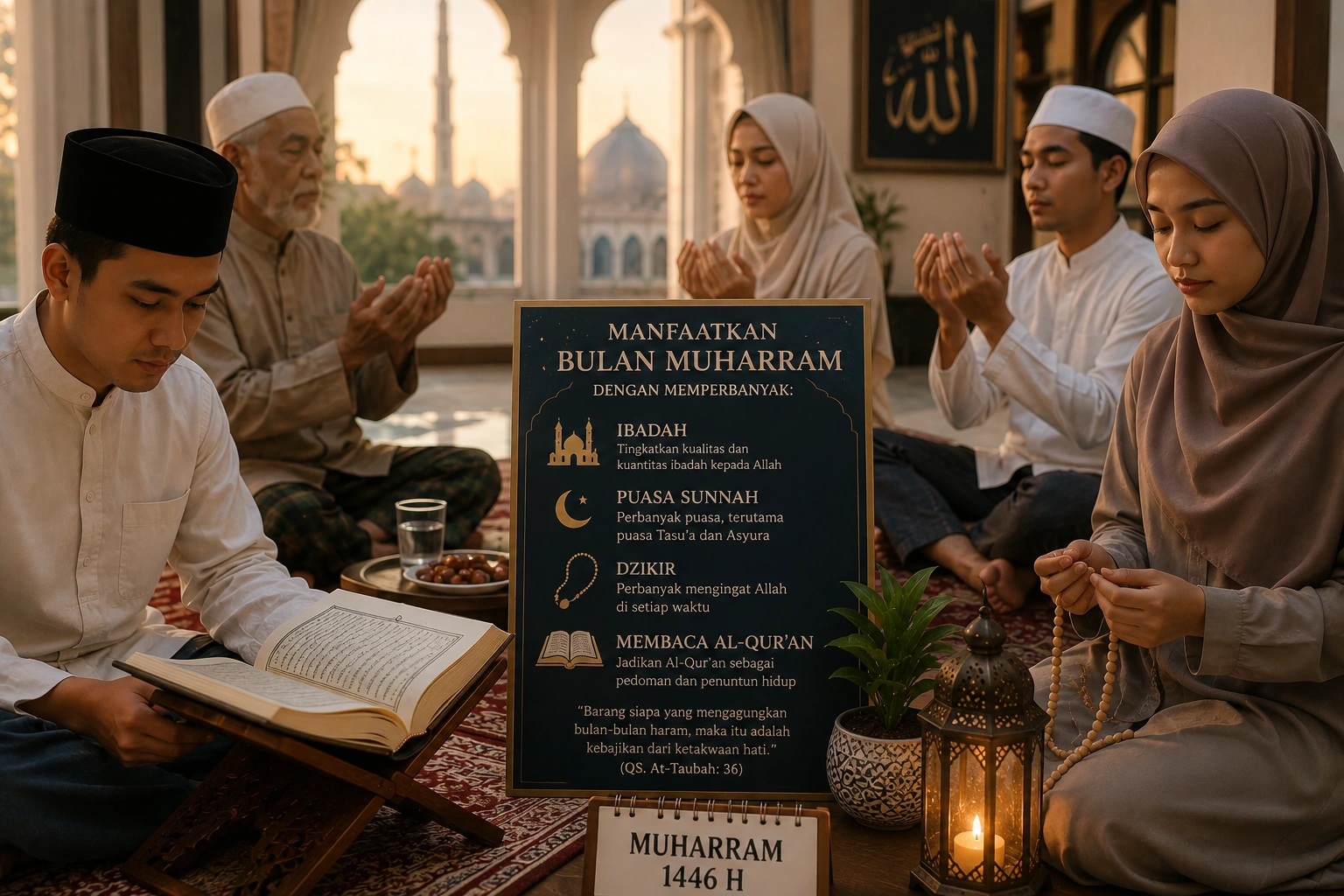 Keutamaan dan amalan sunnah bulan Muharram 1448 Hijriah bagi umat Islam