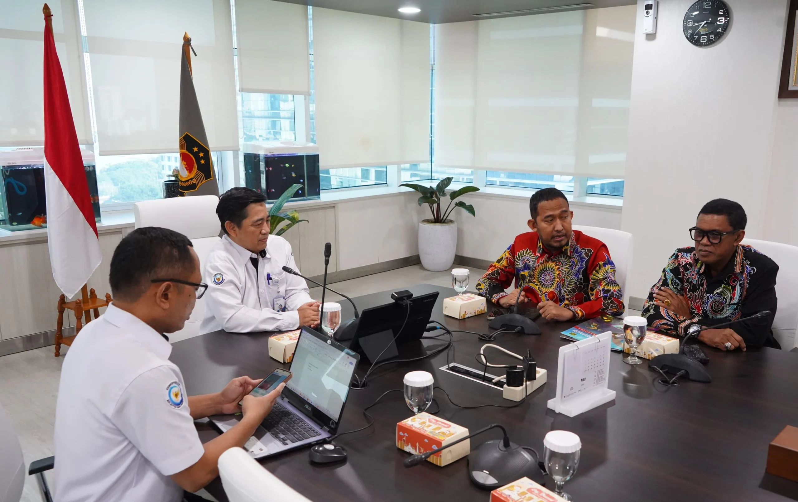 Bupati Sumenep Achmad Fauzi Wongsojudo saat berkoordinasi dengan KKP RI terkait pengembangan sektor kelautan dan perikanan