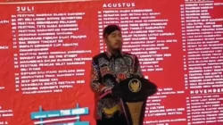 Bupati Achmad Fauzi memperkenalkan Logo Hari Jadi ke-758 Kabupaten Sumenep bertema Songennep Sodek Parjuga