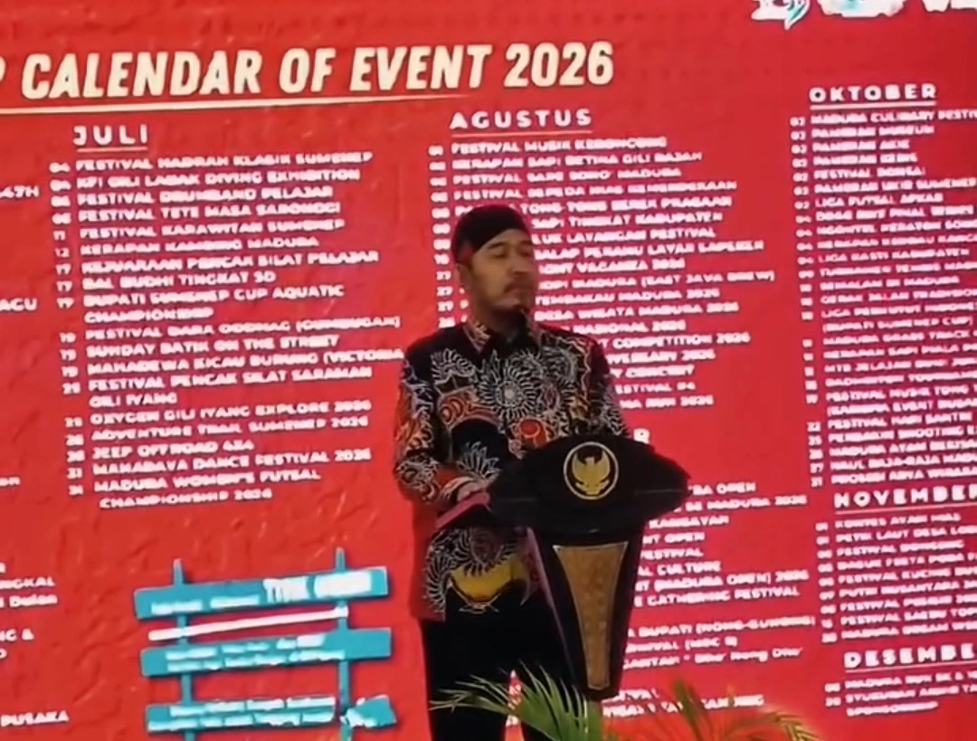 Bupati Achmad Fauzi memperkenalkan Logo Hari Jadi ke-758 Kabupaten Sumenep bertema Songennep Sodek Parjuga