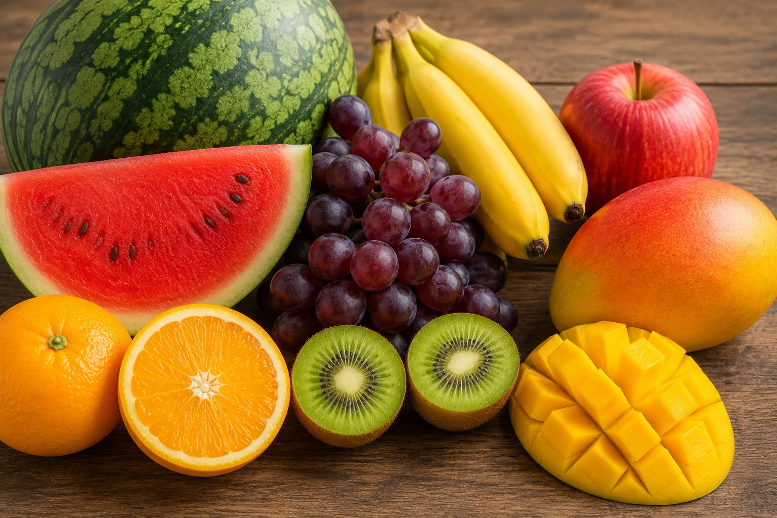 Waktu terbaik mengonsumsi buah apel pisang kiwi jeruk mangga anggur dan semangka untuk kesehatan tubuh