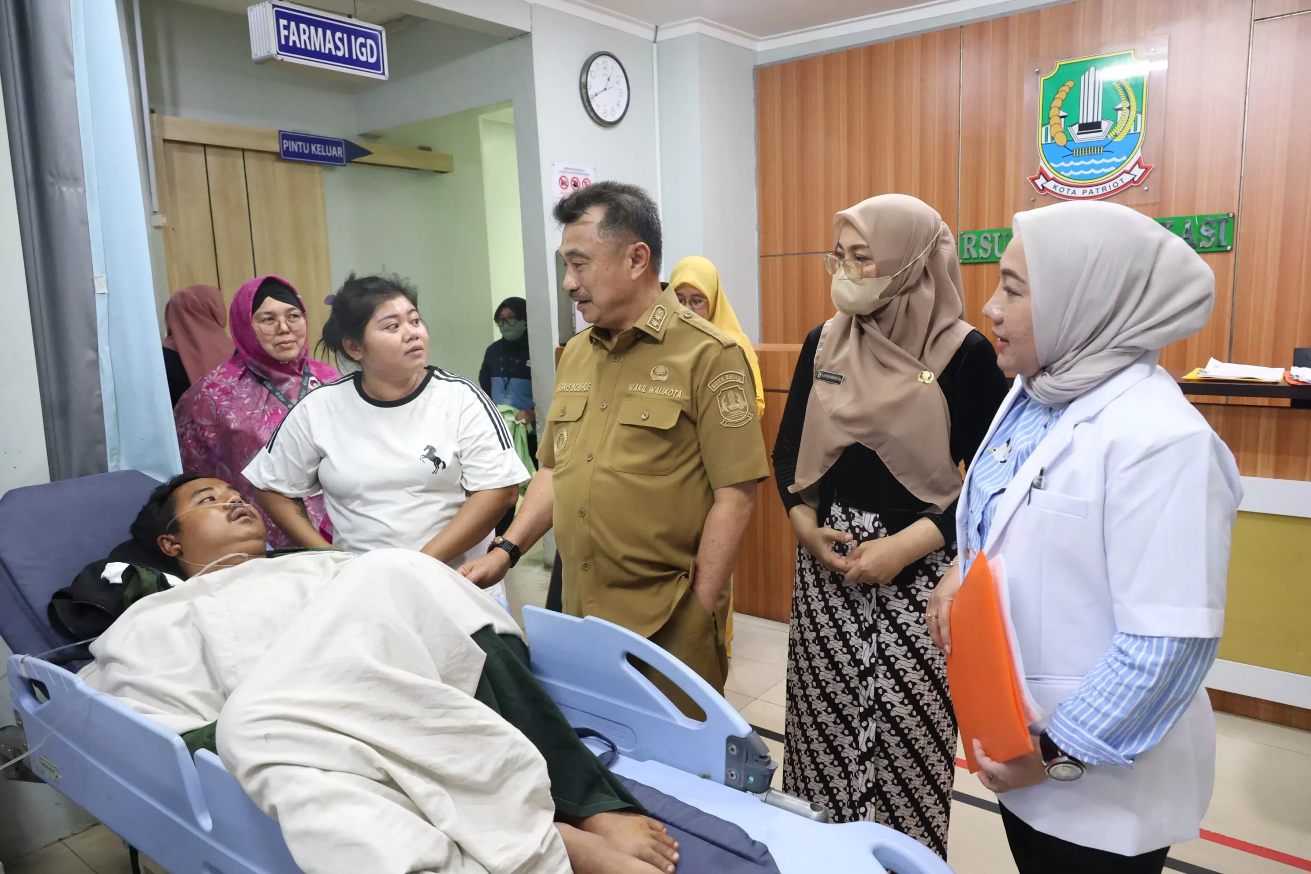 Lokasi kecelakaan truk di Jalan Cut Mutia Kota Bekasi yang mendorong evaluasi kelayakan kendaraan angkutan berat.