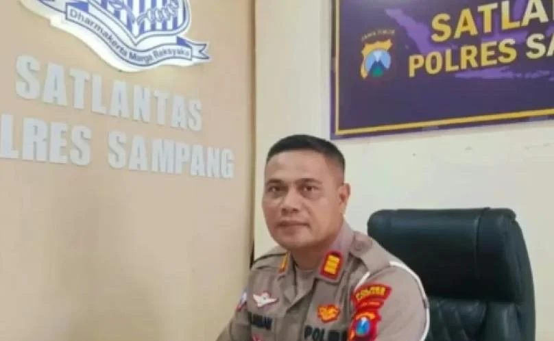 AKP Sulaiman menjelaskan penundaan Operasi Patuh Semeru 2026 di Kabupaten Sampang Jawa Timur.
