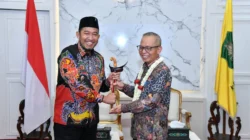 Bupati Achmad Fauzi menerima kunjungan kerja Sekda NTB Abul Chair di Rumah Dinas Bupati Sumenep
