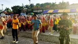 Babinsa Socah mendampingi peringatan Hari Anak Nasional 2026 di Bangkalan