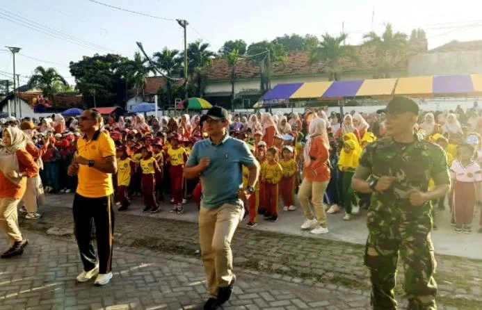 Babinsa Socah mendampingi peringatan Hari Anak Nasional 2026 di Bangkalan