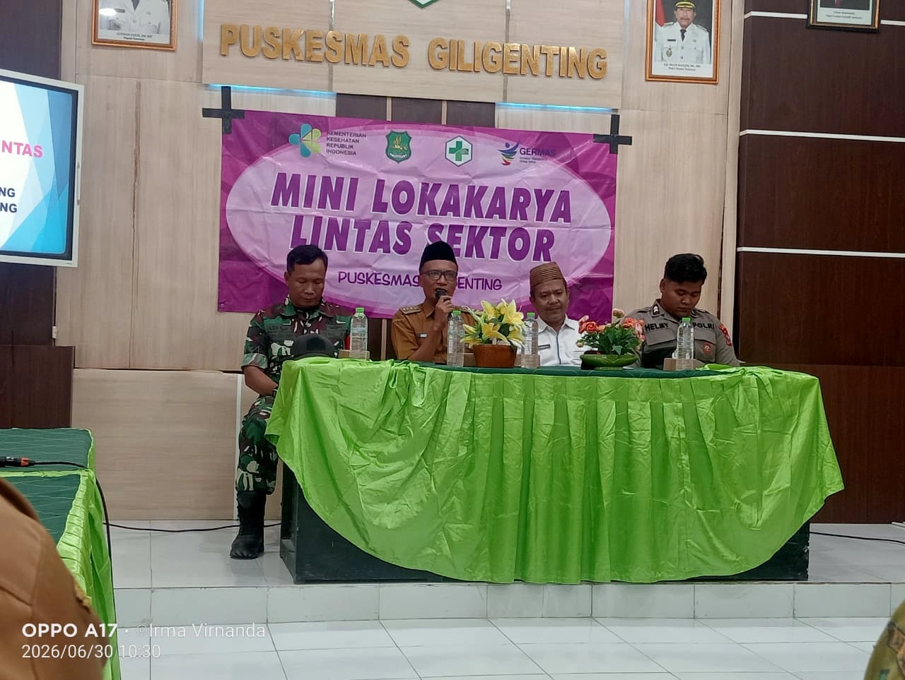 Mini Lokakarya Lintas Sektor Puskesmas Giligenting bersama pemerintah kecamatan dan kader Posyandu di Kabupaten Sumenep
