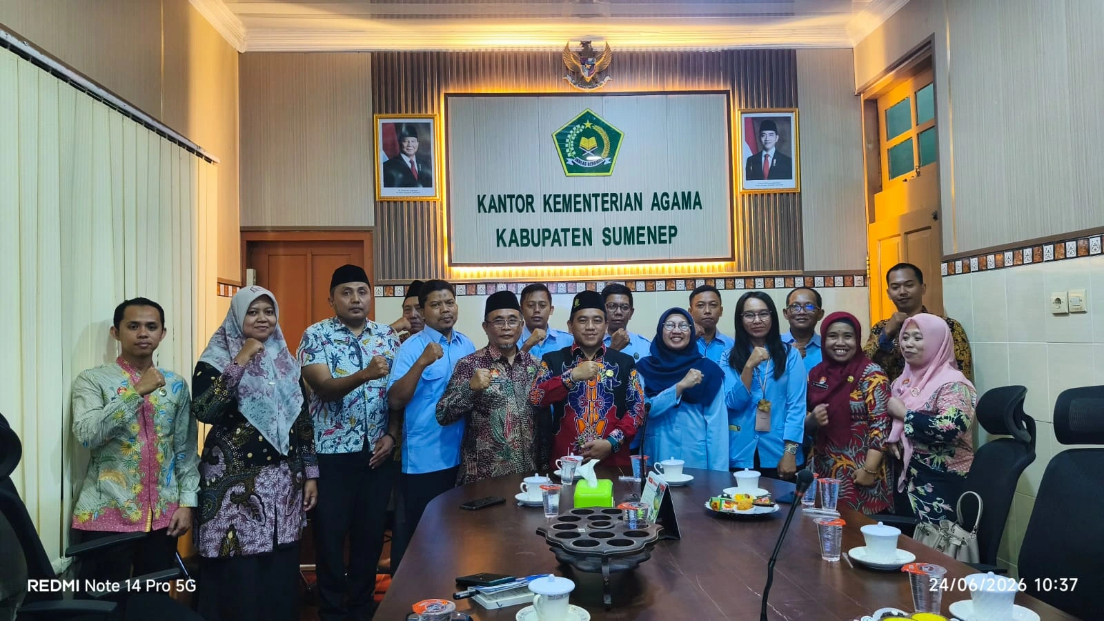 Tim Zona Integritas RRI Sumenep melakukan studi tiru ke Kantor Kemenag Kabupaten Sumenep