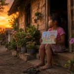 Seorang Bocah Setia Menunggu Ayah Pulang, Tanpa Mengetahui Sang Ayah Gugur Saat Bekerja