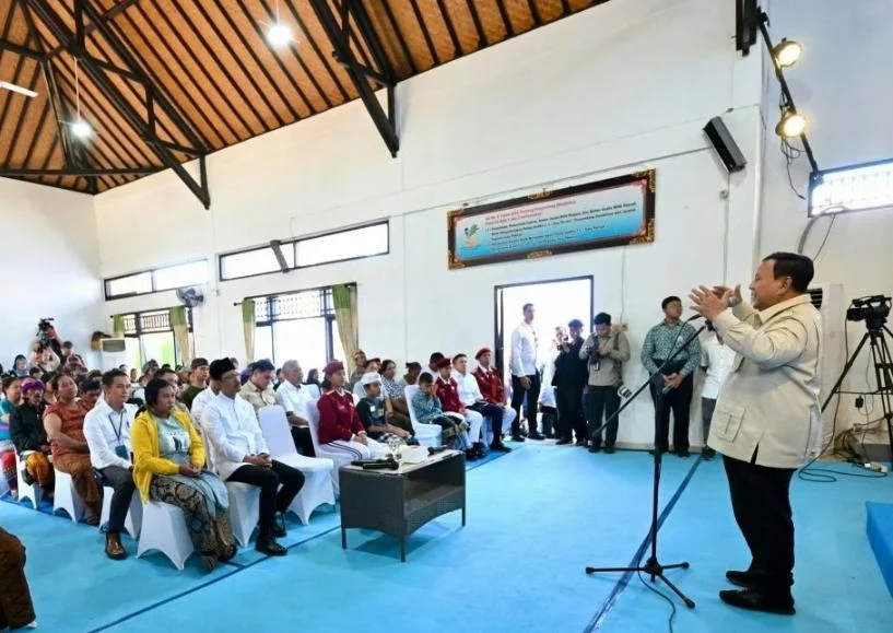 Tinjau Sekolah Rakyat di Bali, Prabowo Subianto Ajak Siswa Hormati Orang Tua dan Rajin Belajar