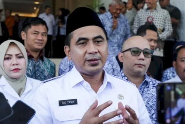 Wakil Gubernur Jawa Tengah Taj Yasin Maimoen menghadiri pelantikan pengurus Apindo Jawa Tengah periode 2026-2031 di Semarang.