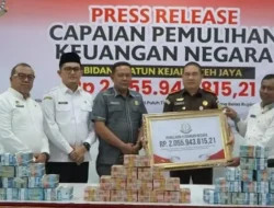 DPRK Aceh Jaya Apresiasi Kejari Berhasil Pulihkan Keuangan Negara Rp2,055 Miliar