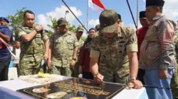Brigjen TNI Kohir meresmikan Jembatan Perintis Garuda di Kecamatan Ambunten, Kabupaten Sumenep, sebagai akses penghubung dua desa