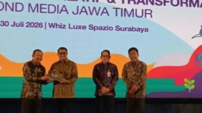 Jatim Media Summit 2026 membahas transformasi industri media dan ekonomi kreatif di Surabaya.
