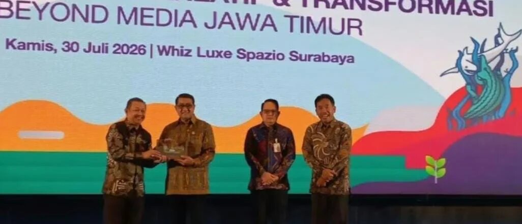 Jatim Media Summit 2026 membahas transformasi industri media dan ekonomi kreatif di Surabaya.