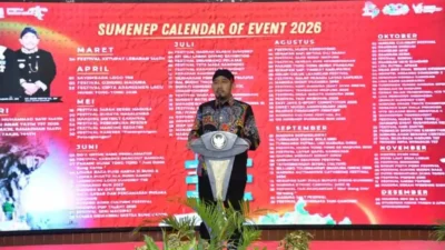 Bupati Sumenep Achmad Fauzi Wongsojudo saat menyampaikan apresiasi atas suksesnya Kalender Event 2026