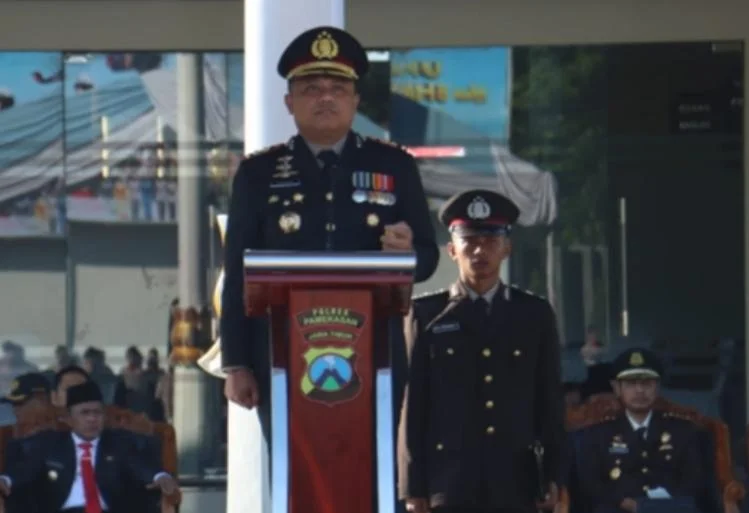 Hari Bhayangkara 2026, Hari Bhayangkara ke-80, Polres Pamekasan, Kapolres Pamekasan, AKBP Hendra Eko Triyulianto, Pamekasan, Jawa Timur, Forkopimda, Satyalencana Pengabdian, Bintang Bhayangkara Nararya,