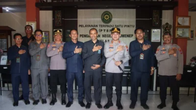 Kapolresta Sumenep bertemu Ketua Pengadilan Negeri Sumenep membahas sinergi penegakan hukum