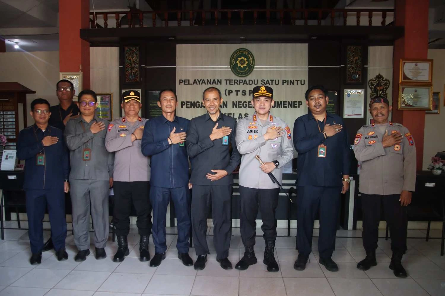 Kapolresta Sumenep bertemu Ketua Pengadilan Negeri Sumenep membahas sinergi penegakan hukum