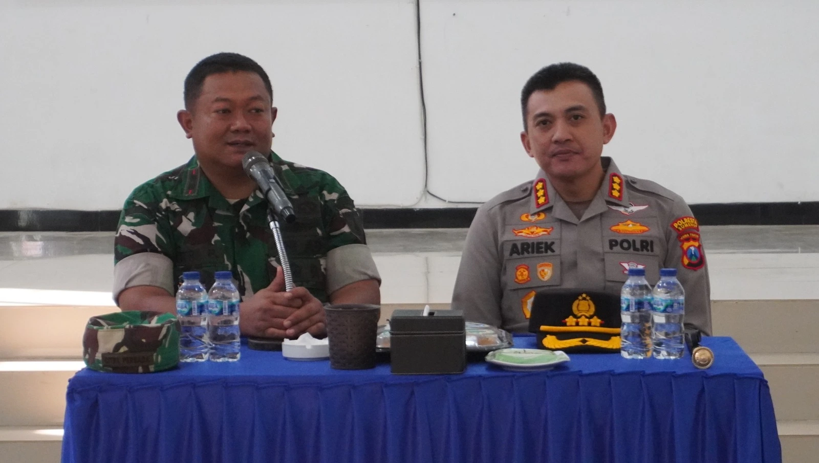 Kapolresta Sumenep dan Dandim 0827 Sumenep memperkuat sinergi TNI Polri dalam menjaga keamanan dan kondusivitas daerah