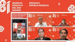 Sosialisasi logo resmi HUT Ke-81 Kemerdekaan Republik Indonesia oleh Kementerian Sekretariat Negara.