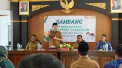 Wakil Bupati Bangkalan Moch. Fauzan Ja'far memberikan arahan pada kegiatan pelatihan pemutakhiran Data Tunggal Sosial Ekonomi Nasional atau DTSEN