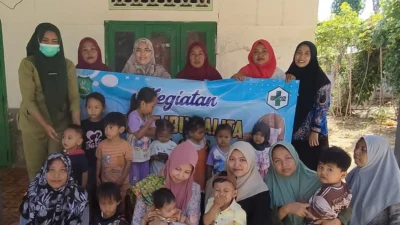 Kegiatan Posyandu anak di Dusun Julung Desa Galis Sumenep