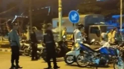 Polisi menertibkan balap liar di Pamekasan dan mengamankan 62 sepeda motor
