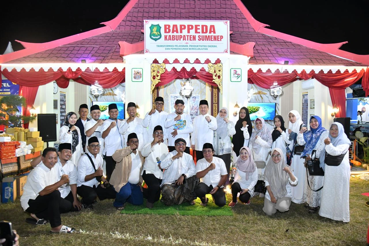 Stand Bappeda Sumenep menampilkan program dan inovasi pembangunan di MNV 2026