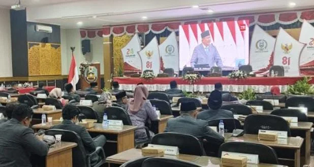 DPRD Situbondo dan Forkopimda mengikuti pidato kenegaraan Presiden Prabowo