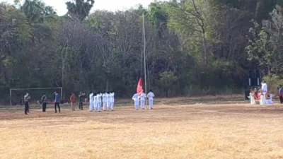 Upacara HUT ke-81 RI Forkopimka Giligenting Sumenep di Desa Aenganyar