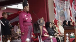 Bupati Sumenep Achmad Fauzi Wongsojudo saat peringatan HUT ke-81 RI
