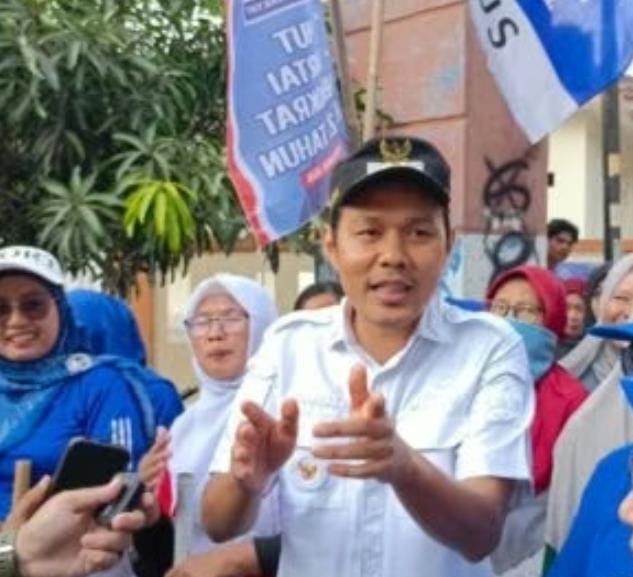 Wakil Wali Kota Serang Nur Agis Aulia saat menghadiri Gerakan Indonesia Asri