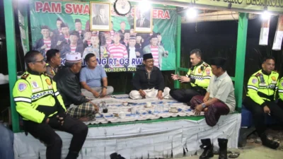 Kapolresta Sumenep memimpin patroli Harkamtibmas dan Polisi Menyapa