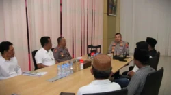 Kapolresta Sumenep menerima kunjungan Panitia Haul Syuhadak KH Abdullah Dajad Guluk-Guluk