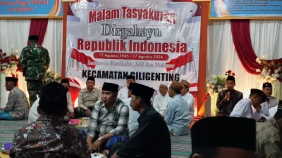 Malam tasyakuran HUT ke-81 RI Kecamatan Giligenting Sumenep