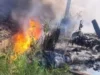 Motor Pengangkut BBM Tabrak Pikap Bermuatan Tembakau di Pamekasan, Pengendara Tewas Terbakar