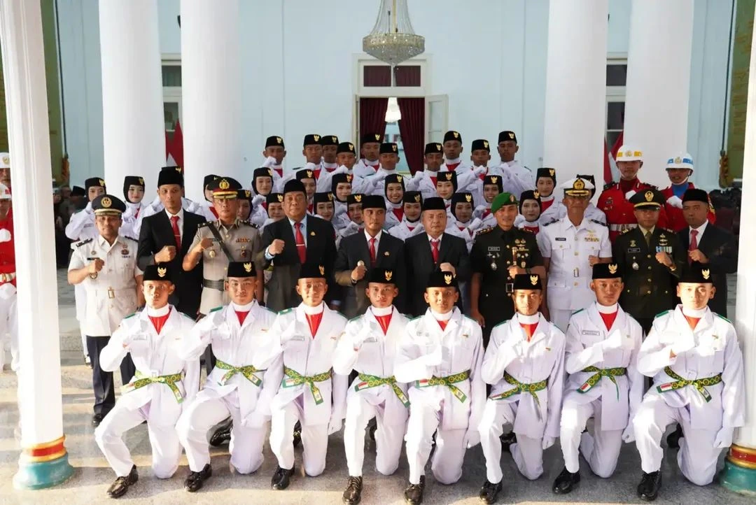 Paskibraka Bangkalan dikukuhkan untuk bertugas pada HUT ke-81 RI