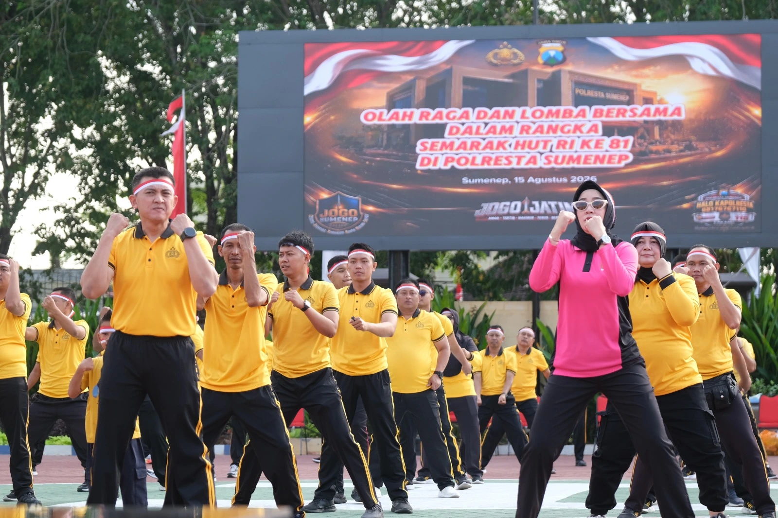 Polresta Sumenep gelar olahraga dan lomba HUT ke-81 RI