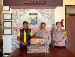 Polsek Sapeken Amankan 10 Botol Arak Bali Dalam Rangka Penertiban Miras