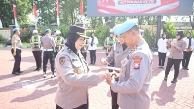 Gaktibplin Polwan Polresta Sumenep jelang HUT ke-78 Polwan 2026