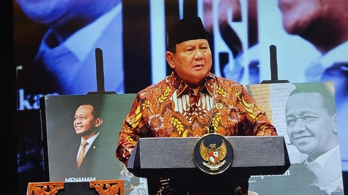 Prabowo Subianto memberi rapor memuaskan kepada Bahlil Lahadalia