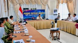 Presiden Prabowo Subianto tiba di Kalimantan Barat untuk rapat penanganan karhutla