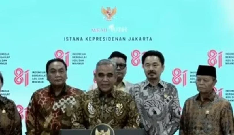 Presiden Prabowo Subianto bertemu pimpinan MPR RI di Istana Kepresidenan Jakarta.