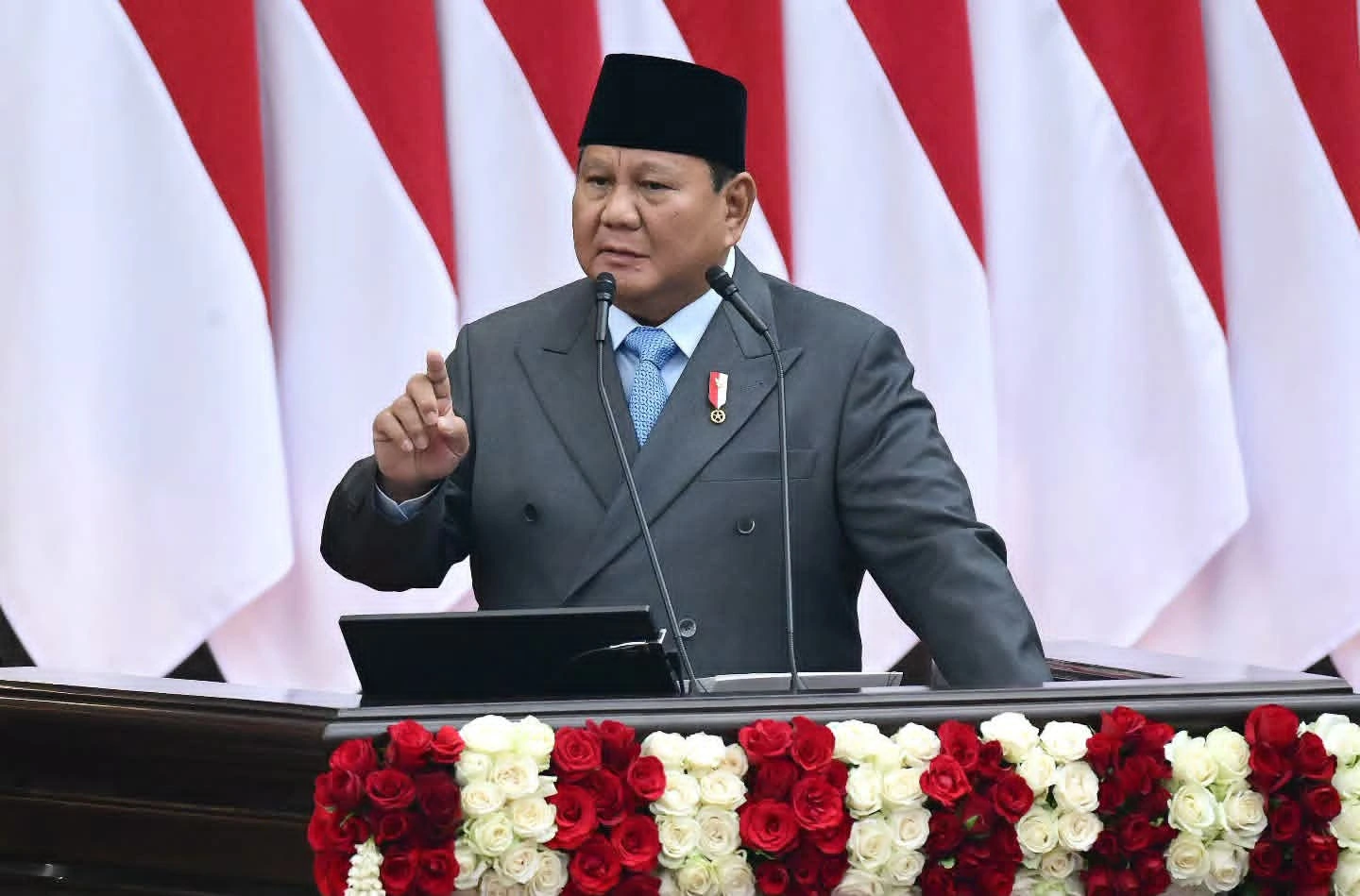 Presiden Prabowo menyampaikan pidato kenegaraan dalam Sidang Tahunan MPR RI 2026