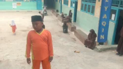 Siswa-siswi Nurul Yaqin Lembung Barat Sumenep semangat mengikuti kegiatan belajar